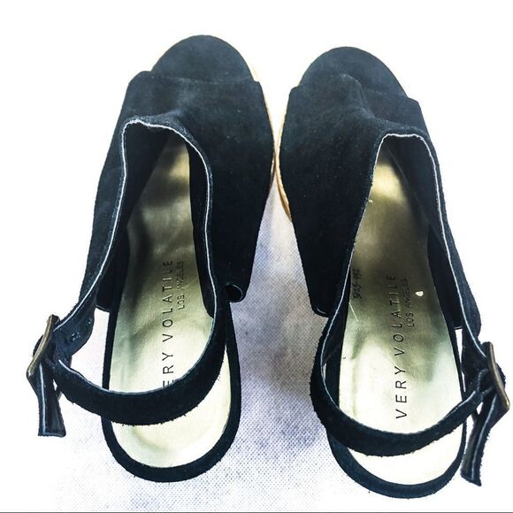 Very Volatile Open Toe Mule Heel Sandals Sz 8 - Picture 6 of 8